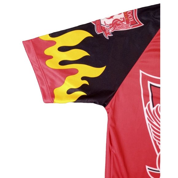 Vintage Liverpool LFC Football Club Jersey Satin Official England Soccer Enfield - Picture 7 of 12